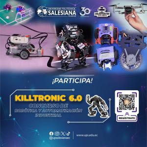 Afiche del Concurso de Robótica Killtronic 6.0